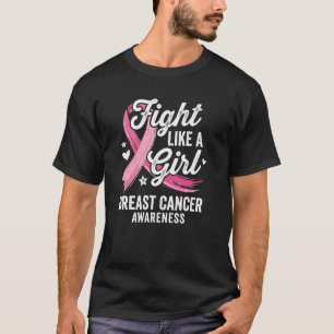 Bekämpa som en tjej Rosa bandkrigare T Shirt
