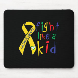 Bekämpa som Kid Gold Ribbon Childhood Cancer Medve Musmatta