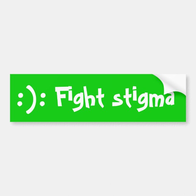 :):, Bekämpa stigma Bildekal (Framsidan)