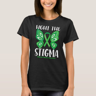 Bekämpa Stigma Butterfly Mental Health Awareness T Shirt
