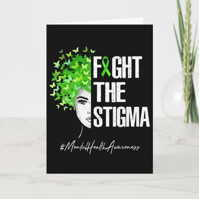 Bekämpa Stigma Mental Hälsomedvetenhet Present Kort (Framsida)
