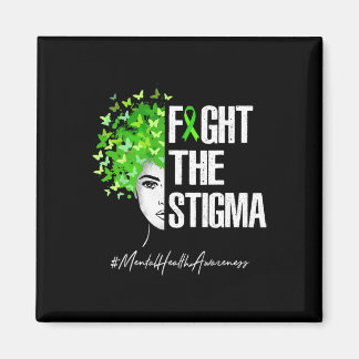 Bekämpa Stigma Mental Hälsomedvetenhet Present Magnet