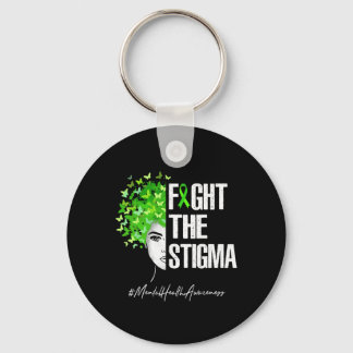Bekämpa Stigma Mental Hälsomedvetenhet Present Nyckelring
