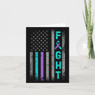Bekämpa suicide Prevention Awareness US American F Kort