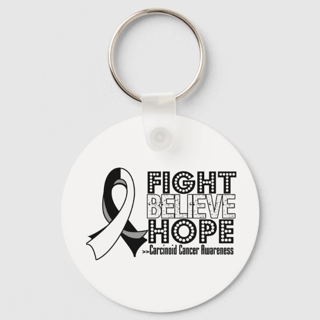 Bekämpa Tro Hopp - Carcinoidcancer Nyckelring (Framsida)