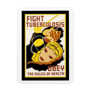 Bekämpa tuberkulos ~ Obey Reglerna Hälsa Magnet