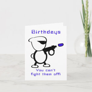 Bekämpning av Alien Birthday Kort