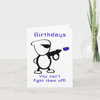 Bekämpning av Alien Birthday Kort
