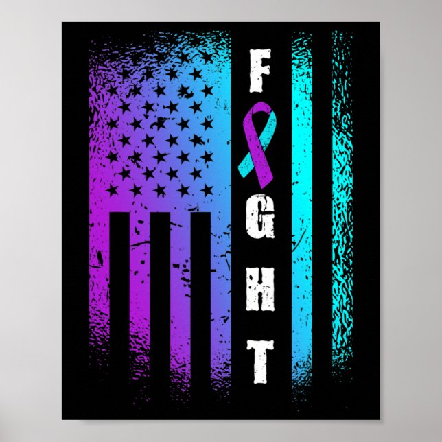 Bekämpning av amerikanska Flagga för förebyggande  Poster (Framsidan)