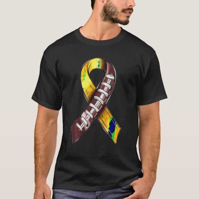 Bekämpning av barncancer i Guld Ri T Shirt (Framsida)