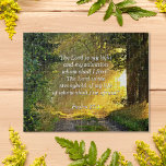 Bekämpning av bibelvern från Psalm 27:1 Pussel<br><div class="desc">Förbräda på en själslig resa genom naturens omfamning med vårt Enchanted Forest Pathway-pussel. Transport till en sojasoas där en smal väg vind sig genom träd genom att bada i den milda solljusglöden. Som ni biet tillsammans med den här fängslande scenen känner ni värmen i sol och lugn i den skog...</div>