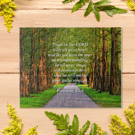 Bekämpning av bibelvers från Proverbs 3:5-6 Pussel