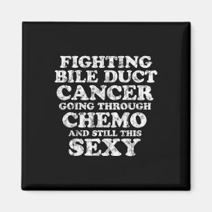 Bekämpning av bilektcancer, kemo y citat inspirati magnet