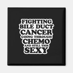 Bekämpning av bilektcancer, kemo y citat inspirati magnet