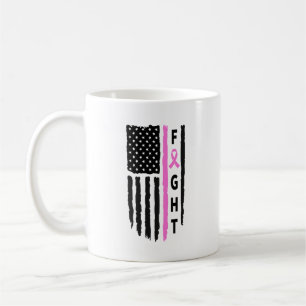 Bekämpning av bröstcancer Flagga Kaffemugg