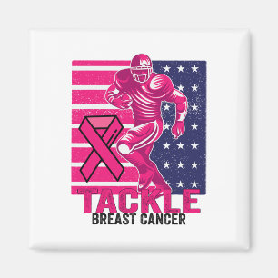 Bekämpning av bröstcancermedvetande Fotbollsbrygga Magnet