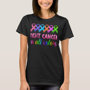 Bekämpning av cancer i alla och alla leopar i färg t shirt