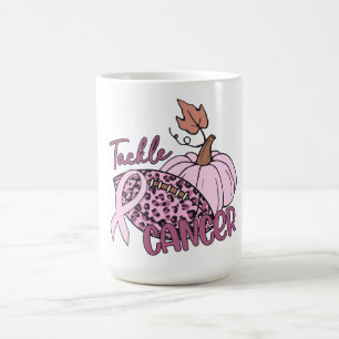 Bekämpning av cancer i fotboll Pumpkin Breast Canc Kaffemugg