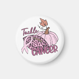 Bekämpning av cancer i fotboll Pumpkin Breast Canc Magnet