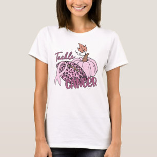 Bekämpning av cancer i fotboll Pumpkin Breast Canc T Shirt