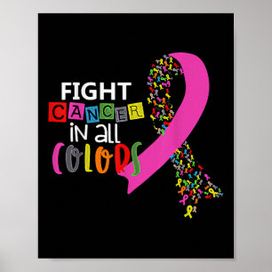 Bekämpning av cancer i hela Färg-problematiken Poster