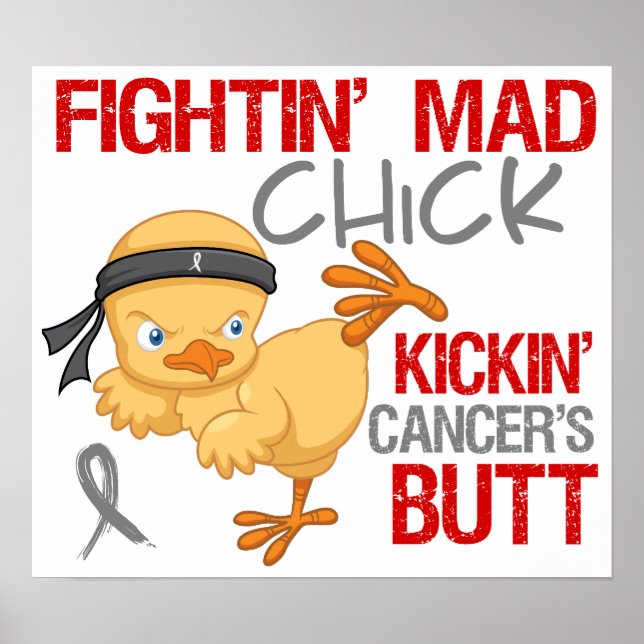 Bekämpning av Chick Brain Cancer Poster (Framsidan)