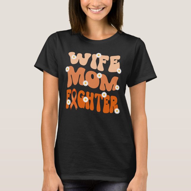 Bekämpning av groovy mamma-hustru t shirt (Framsida)