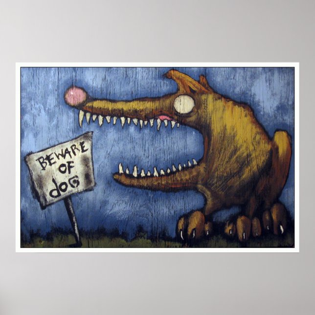 "BEKÄMPNING AV HUND nr 1" Poster (Framsidan)