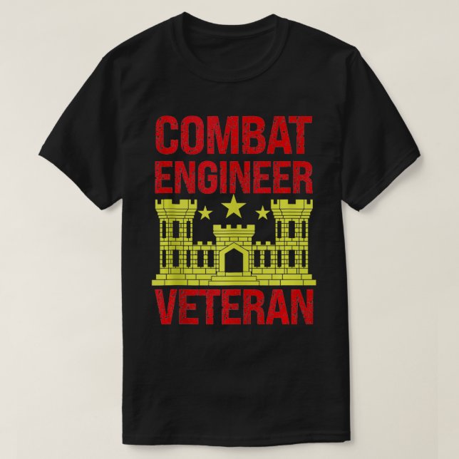 Bekämpning av Ingenjör veteranernas veterandag T Shirt (Design framsida)