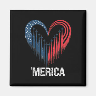 Bekämpning av Jet-flygplanet Amerikanska Flagga He Magnet