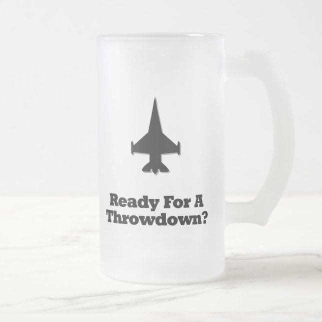 Bekämpning av Jet-Redot för en nedgång Frostat Ölglas (Höger)