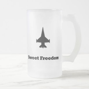 Bekämpning av Jet Sweet Freedom Frostat Ölglas