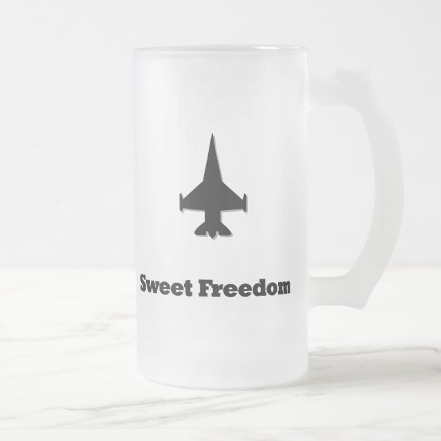 Bekämpning av Jet Sweet Freedom Frostat Ölglas (Höger)