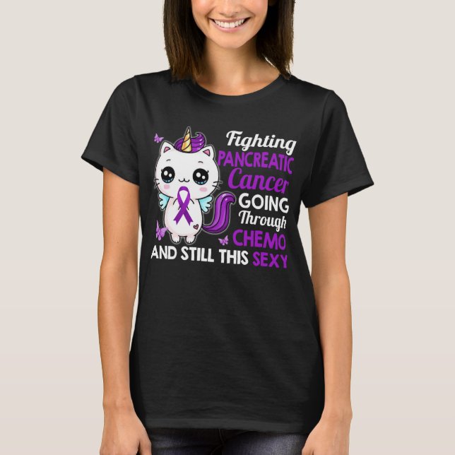 Bekämpning av kattcancer i bukspottkörteln t shirt (Framsida)