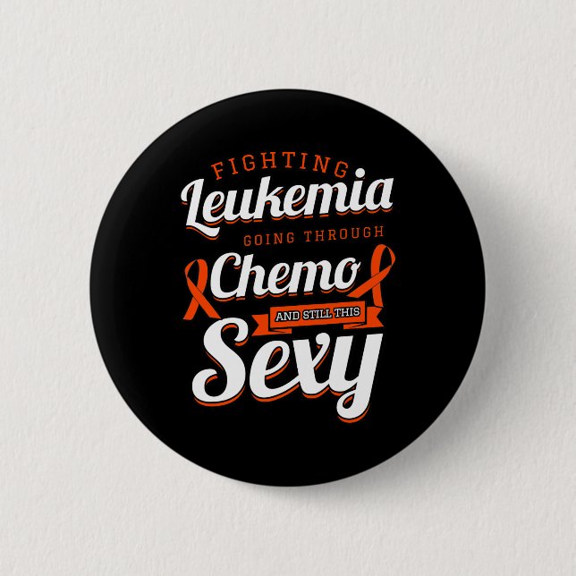 Bekämpning av leukemi Blood Cancer Kemoterapi Gift Knapp (Framsida)