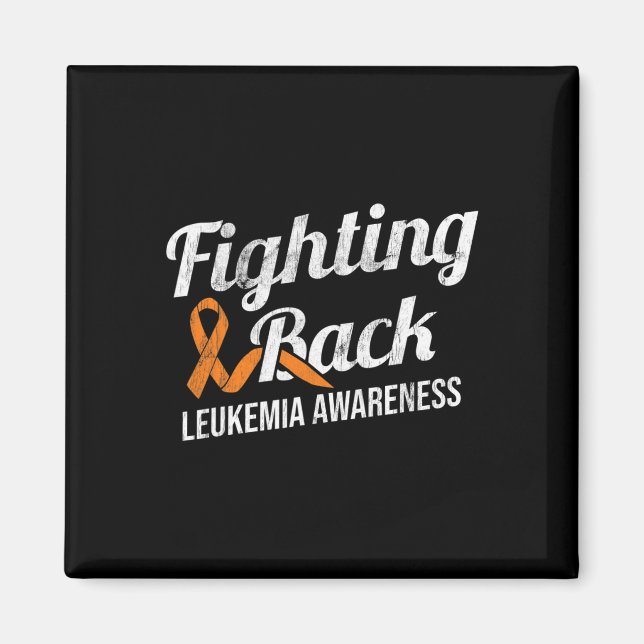 Bekämpning av leukemi Medvetenhet Leukemi Cancer R Magnet (Framsidan)