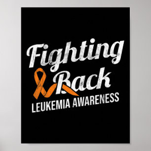 Bekämpning av leukemi Medvetenhet Leukemi Cancer R Poster