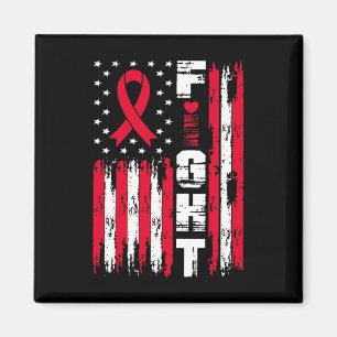 Bekämpning av medvetenhet om blodcancer Patriotic  Magnet