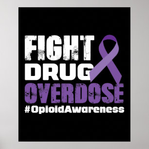 Bekämpning av överdosering Medvetenhet om överdose Poster