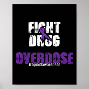 Bekämpning av överdosering Opioid Awareness Poster