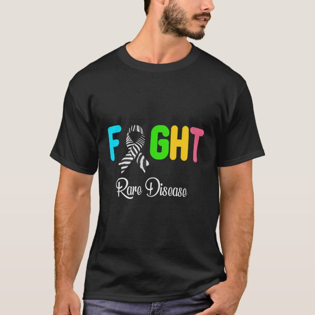 Bekämpning av Sällsyntets medvetenhet om sjukdomar T Shirt (Framsida)