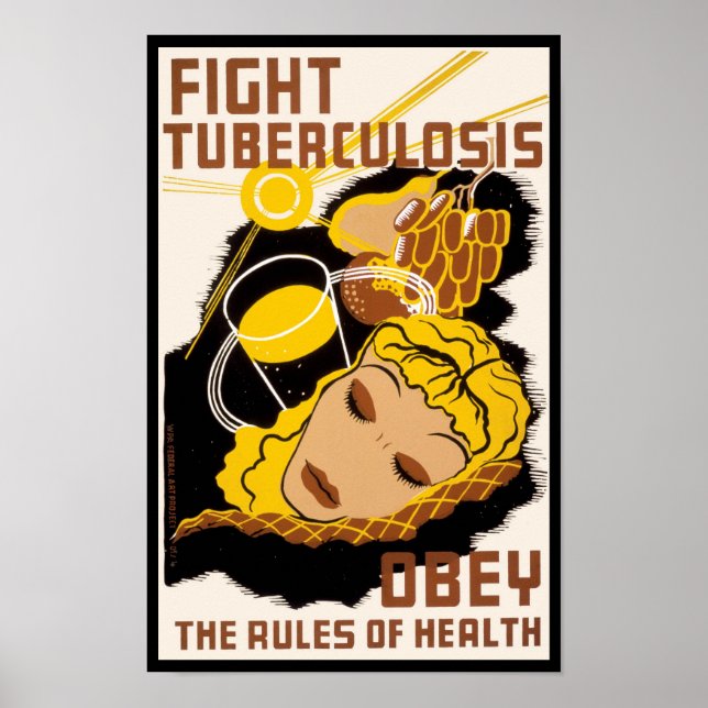 Bekämpning av tuberkulos poster (Framsidan)