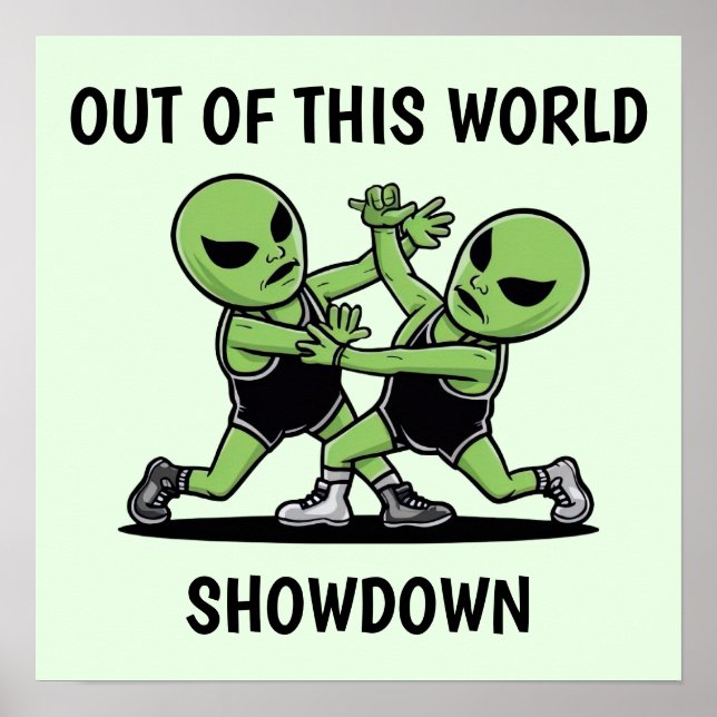 Bekämpning av Utomjordingar Poster (Framsidan)