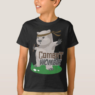 Bekämpning av Wombat - Funny Karate Wombat Martial T Shirt
