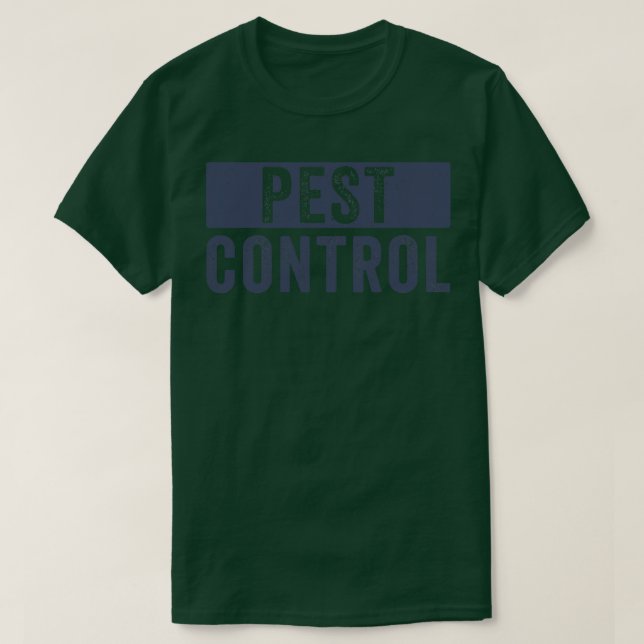 Bekämpningskontrollen Kryp Exterminator Halloween  T Shirt (Design framsida)