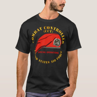 Bekämpningskontrollteam Badge w Red Beret SOF USAF T Shirt
