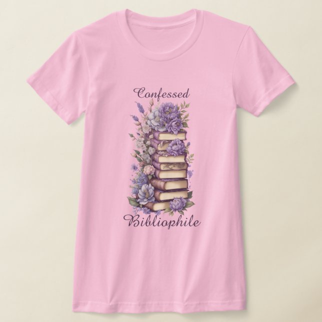 Bekänd bibliofilt bokmask t shirt (Laydown)