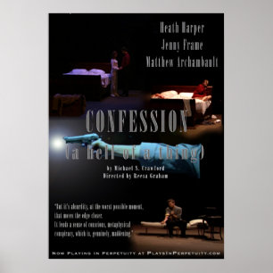 "Bekännelse..(Helvetet om Sak) Stor Poster