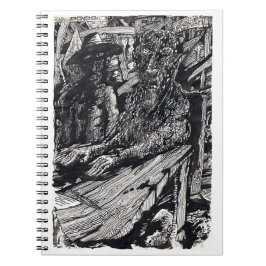 "Bekännelse!", india bläck teckning! Anteckningsbok