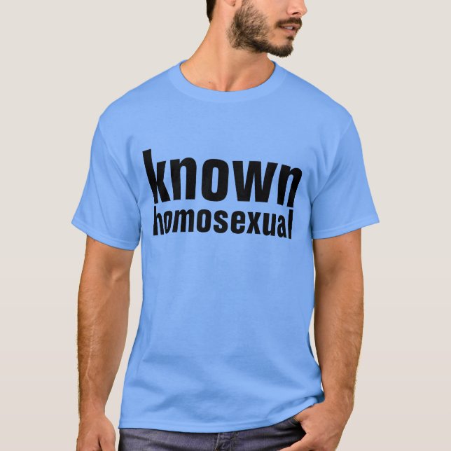 bekant homosexuell person tee (Framsida)